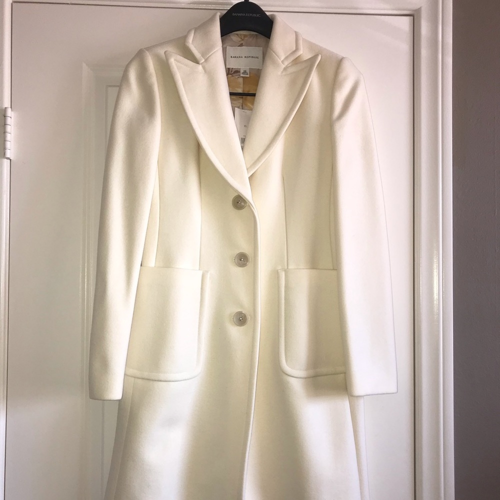 Beautiful Banana Republic Wool Trench Peacoat